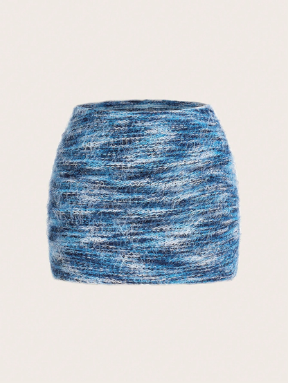 SHEIN ICON - Jupe mini moulante rétro