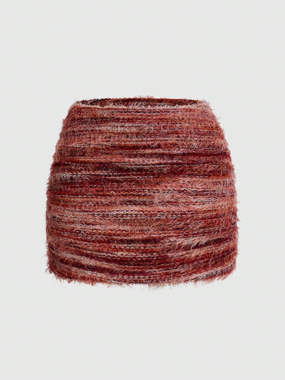 SHEIN ICON - Jupe mini moulante rétro