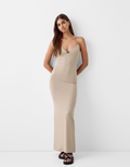SHEIN - Robe midi bretelles fines nœud