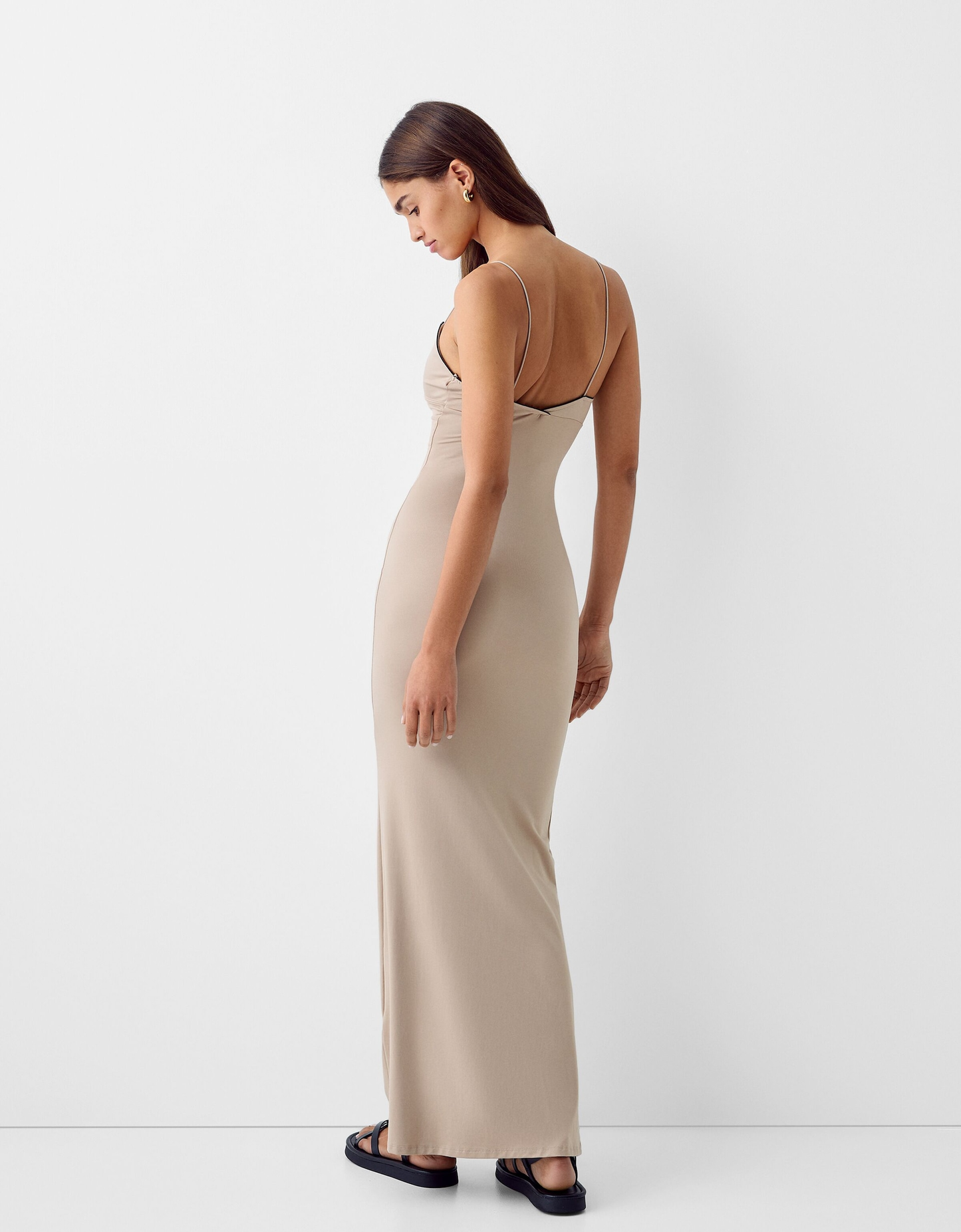 SHEIN - Robe midi bretelles fines nœud