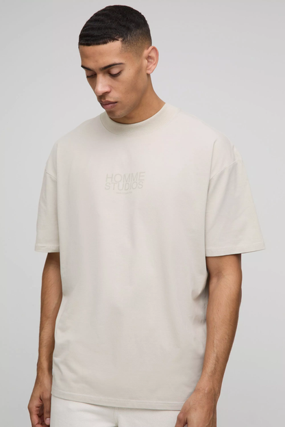 Boohoo - T-shirt oversize fleuri à col montant