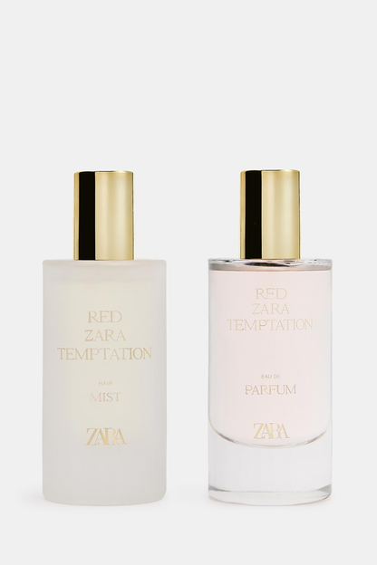 ZARA RED ZARA TEMPTATION EDP +  HAIR MIST ÉDITION LIMITÉE 2X50ML  (1.7 FL. OZ)