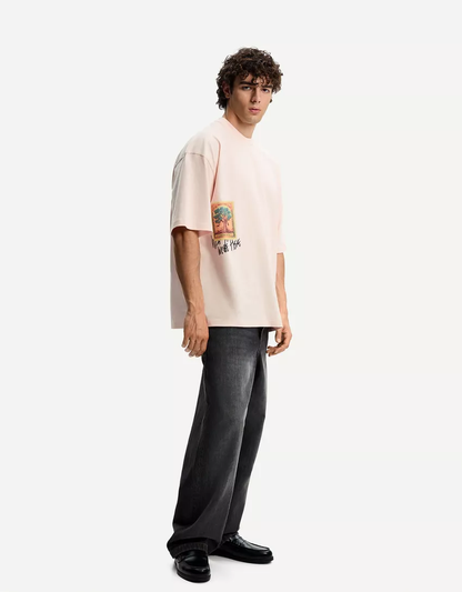 Bershka - T-shirt manches courtes imprimé