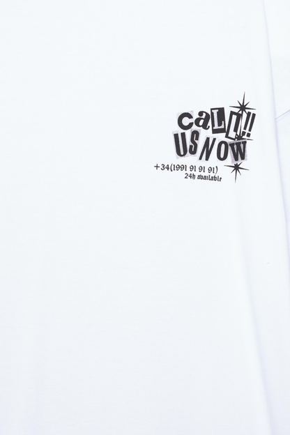 Pull&Bear - T-shirt blanc motif STWD