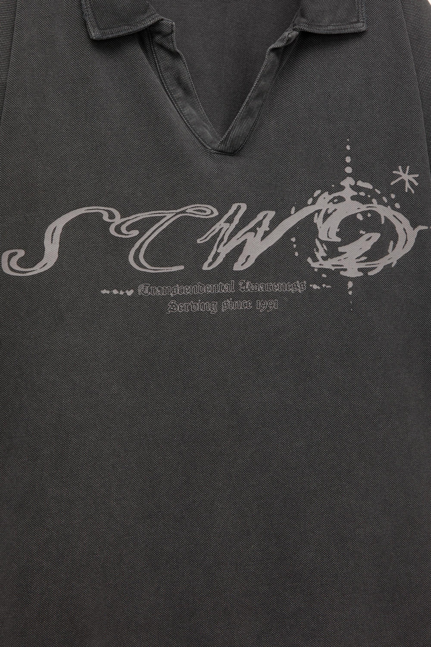 Pull&Bear - Polo STWD finition délavée