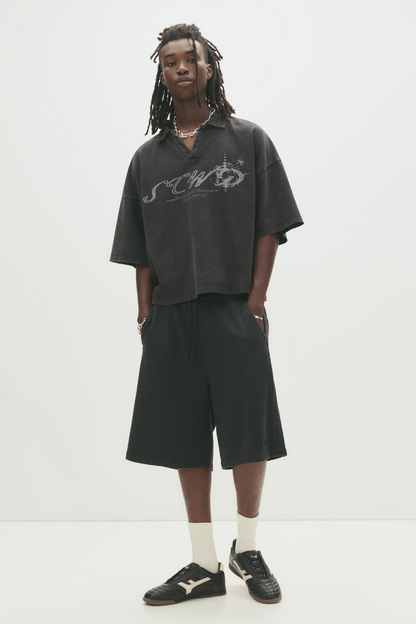 Pull&Bear - Polo STWD finition délavée