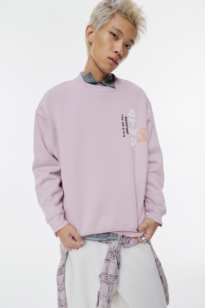 Pull&Bear - Sweat STWD motif bâtiment