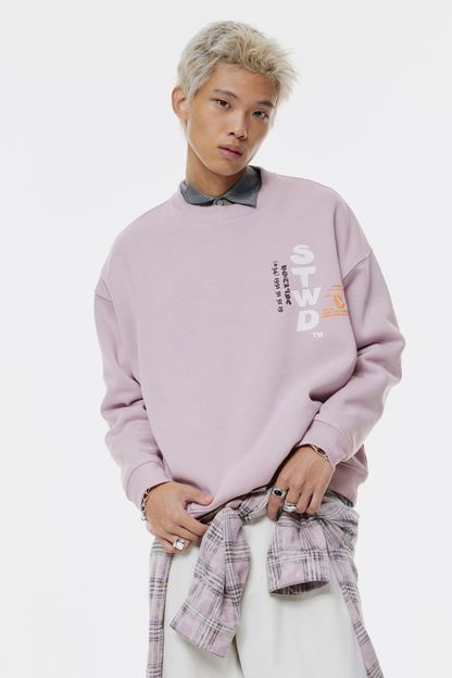 Pull&Bear - Sweat STWD motif bâtiment