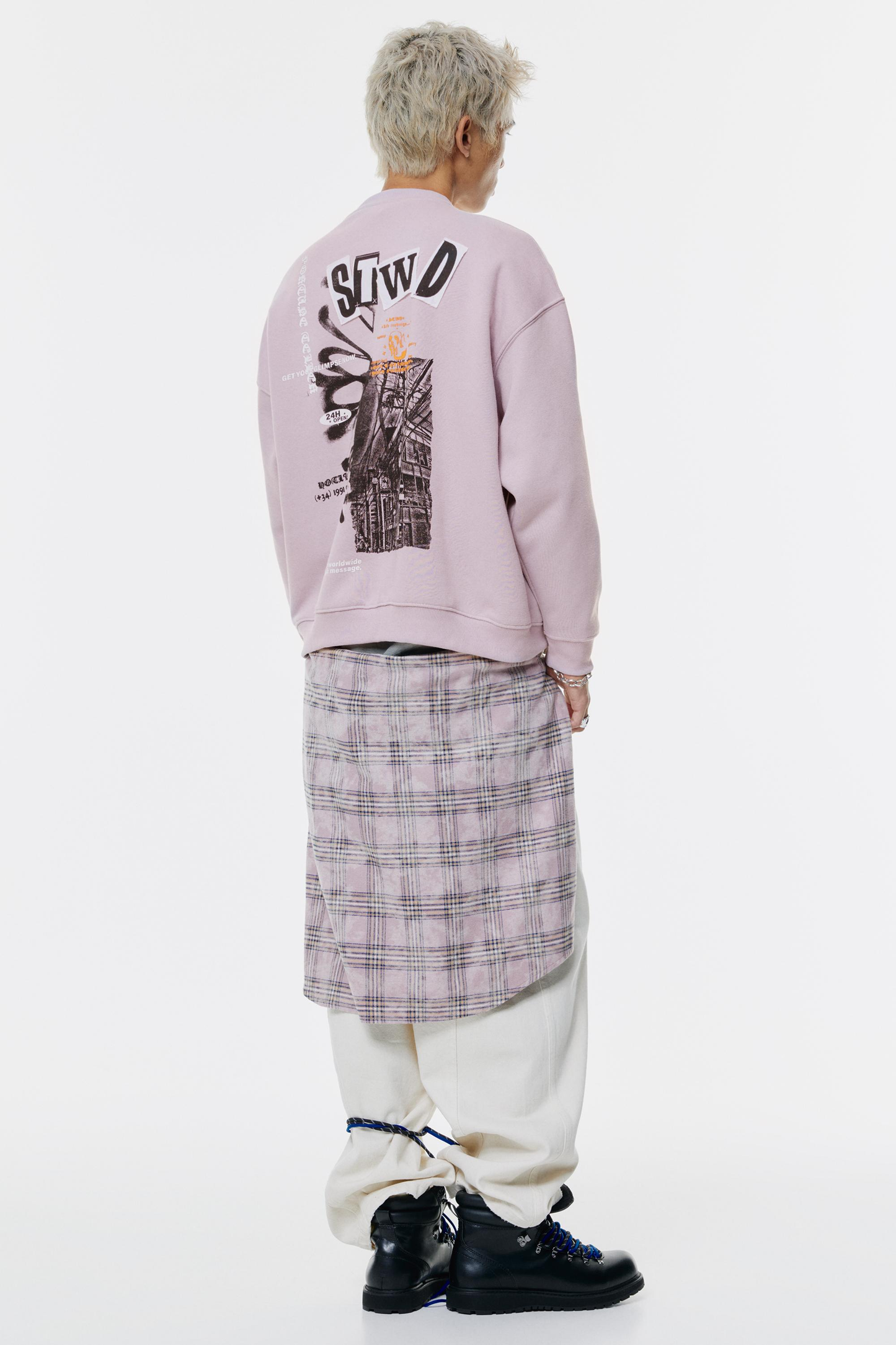 Pull&Bear - Sweat STWD motif bâtiment