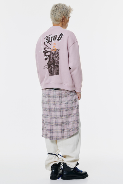 Pull&Bear - Sweat STWD motif bâtiment