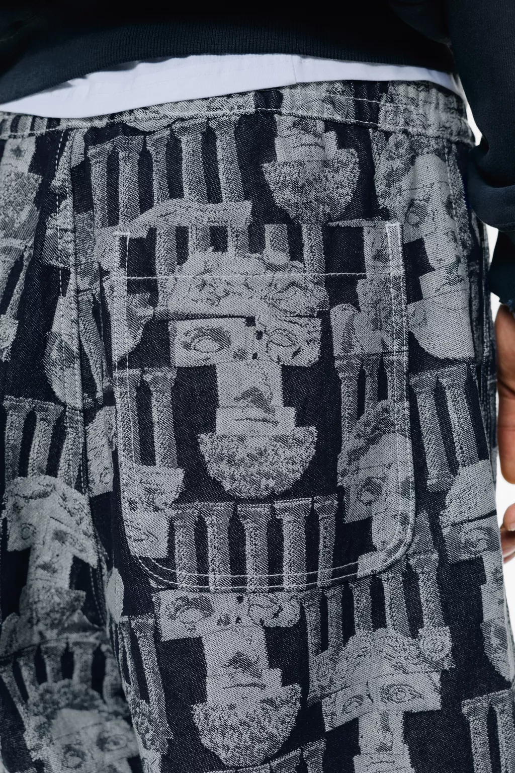 Pull&Bear - Jeans jogger baggy imprimé