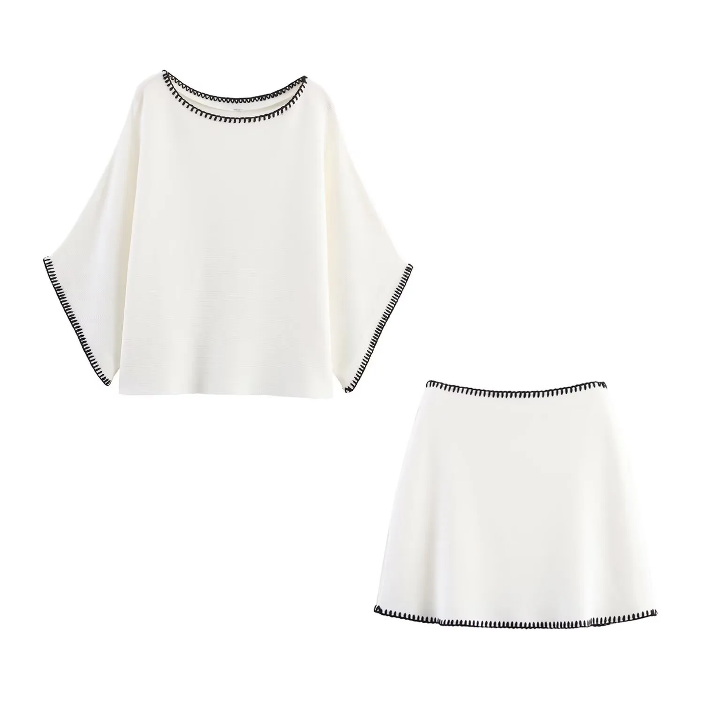 Zara - Ensemble à surpiqûres Contrastantes