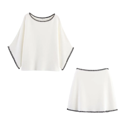 Zara - Ensemble à surpiqûres Contrastantes