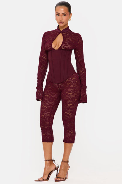 Murci - Jagger Lace corset jumpsuit