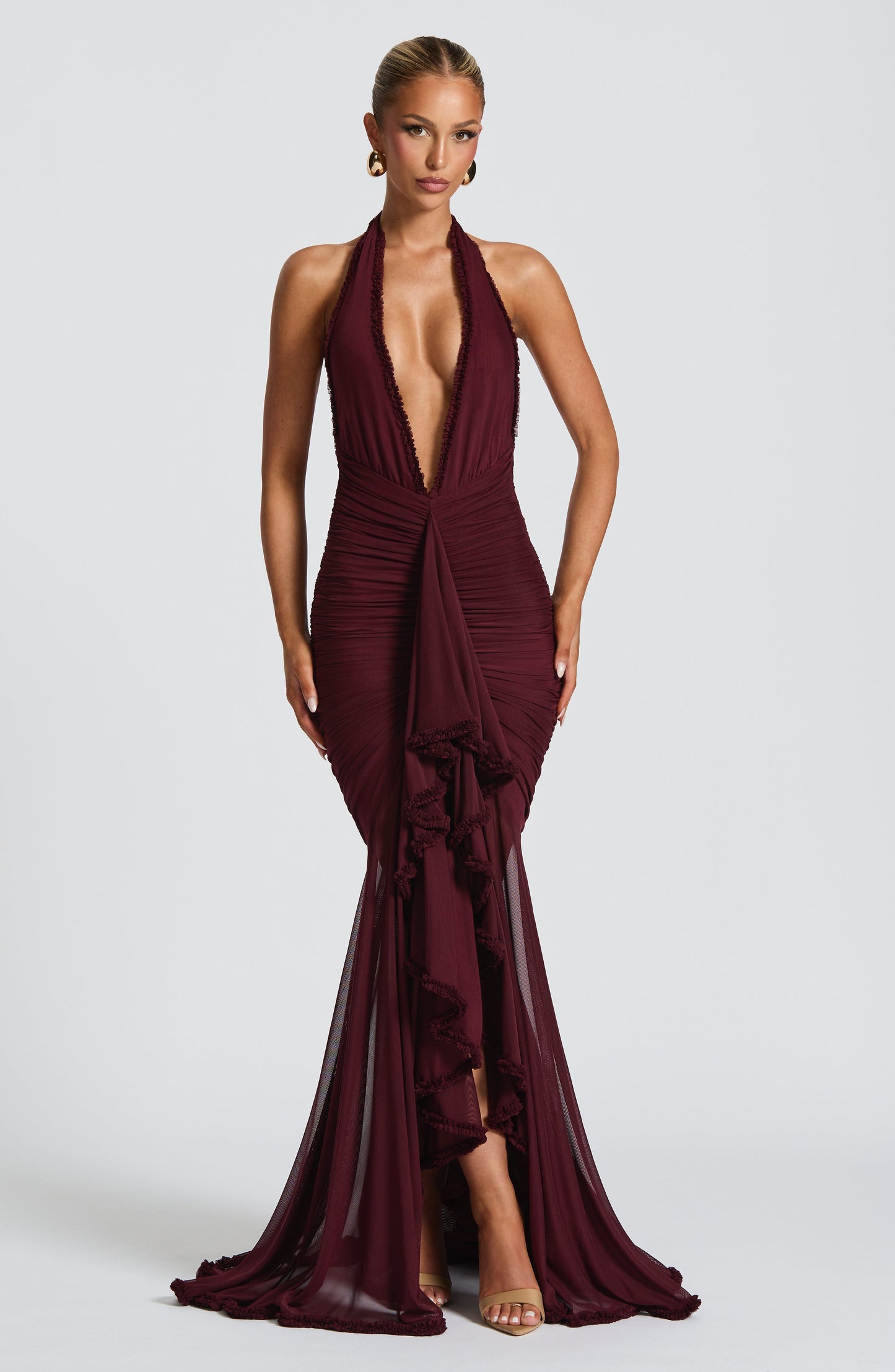 BabyBoo - Janessa Maxi Dress - Cherry Lacquer