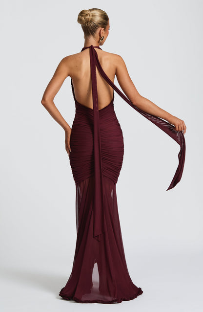 BabyBoo - Janessa Maxi Dress - Cherry Lacquer