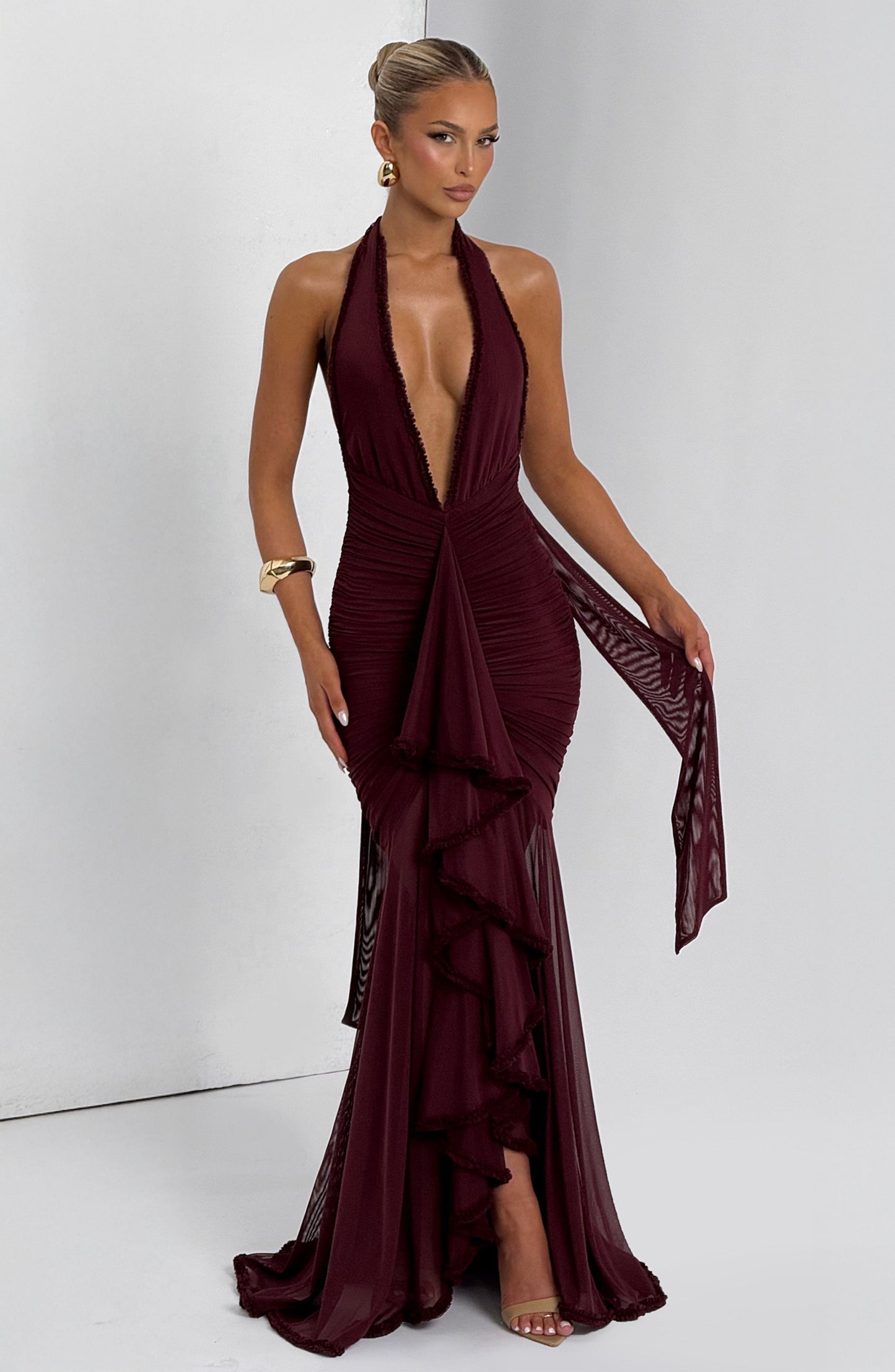 BabyBoo - Janessa Maxi Dress - Cherry Lacquer