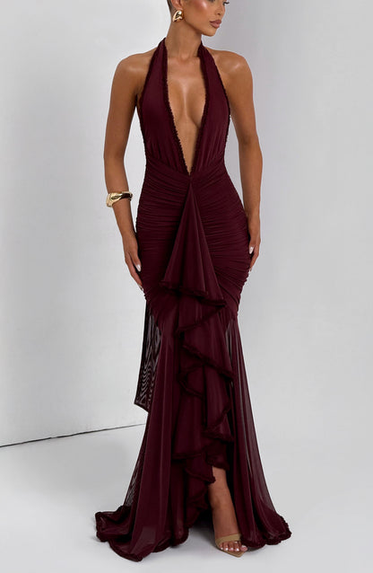 BabyBoo - Janessa Maxi Dress - Cherry Lacquer