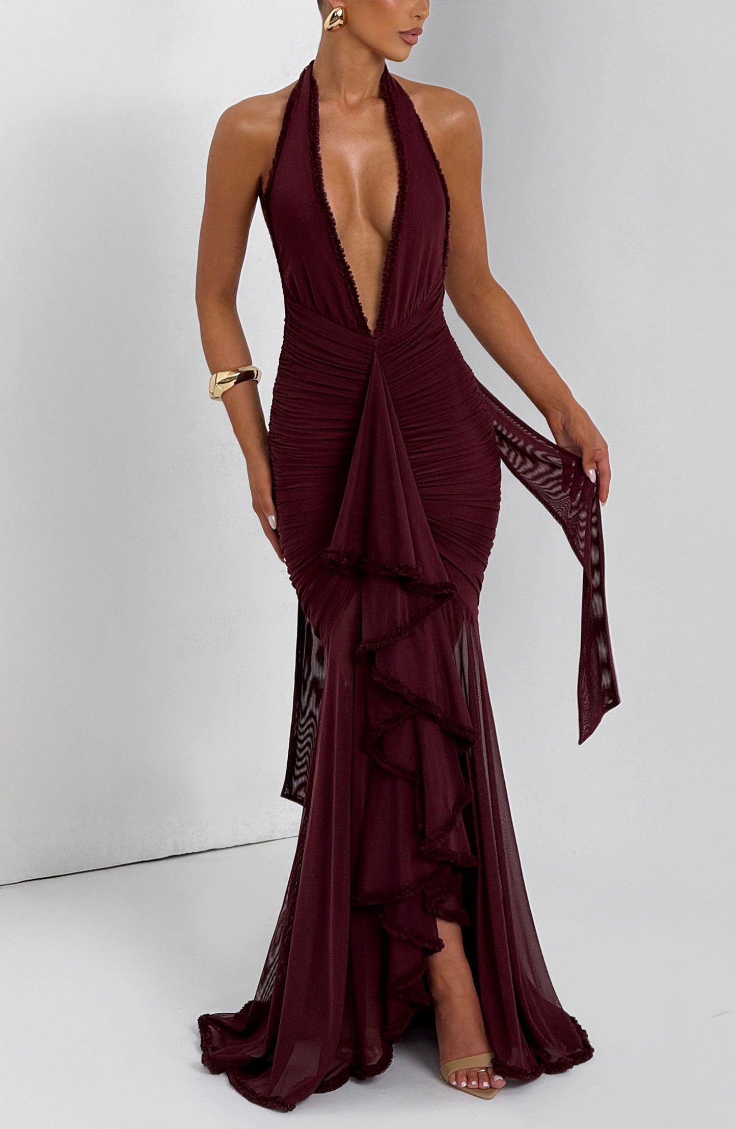 BabyBoo - Janessa Maxi Dress - Cherry Lacquer