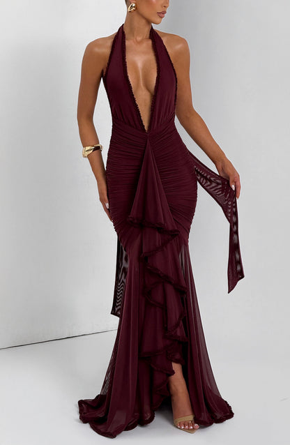 BabyBoo - Janessa Maxi Dress - Cherry Lacquer