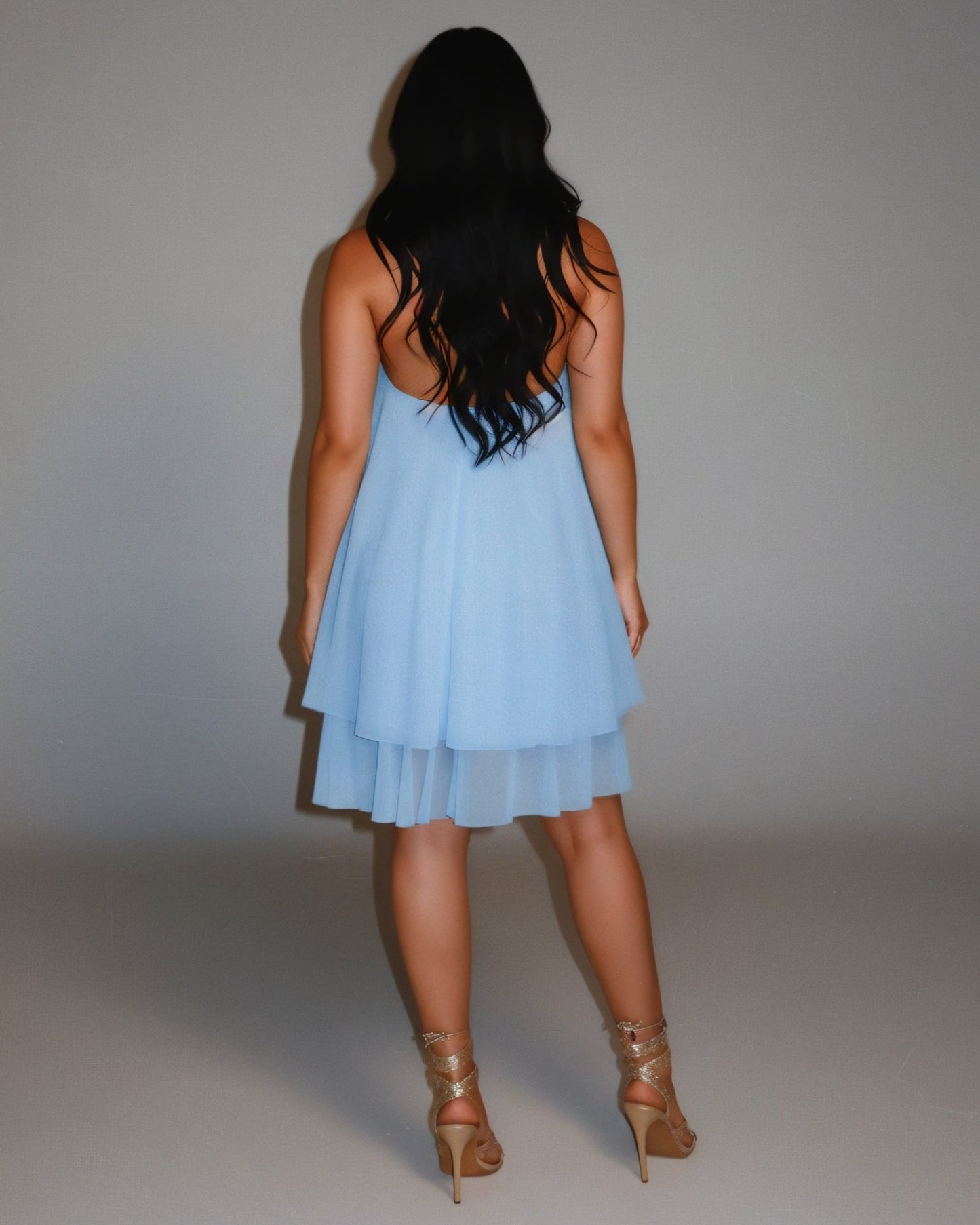 Pure Desire – Robe à bretelles ample en maille respirante avec décolleté lacé